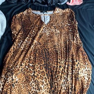 Cheetah print dress